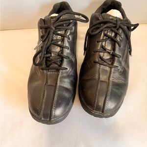 Men's Black Leather Shoes Timberland 9.5 M #85533